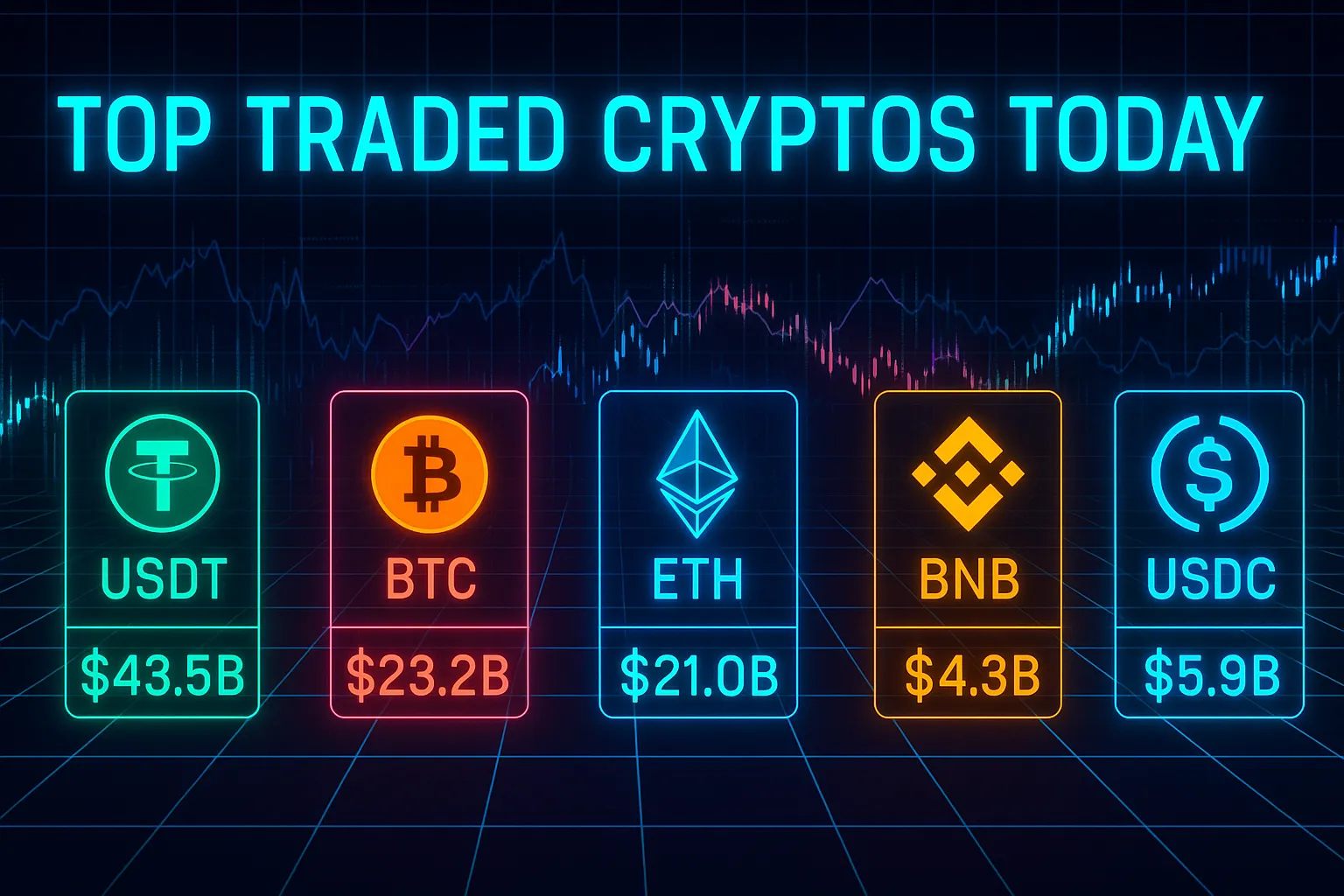 Most Traded Crypto Today | Live 24h Volume Rankings