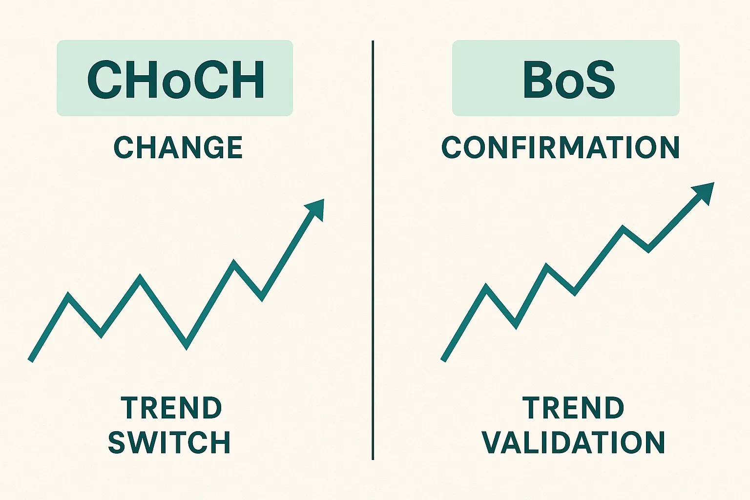 CHoCH vs BoS: The Key Differences