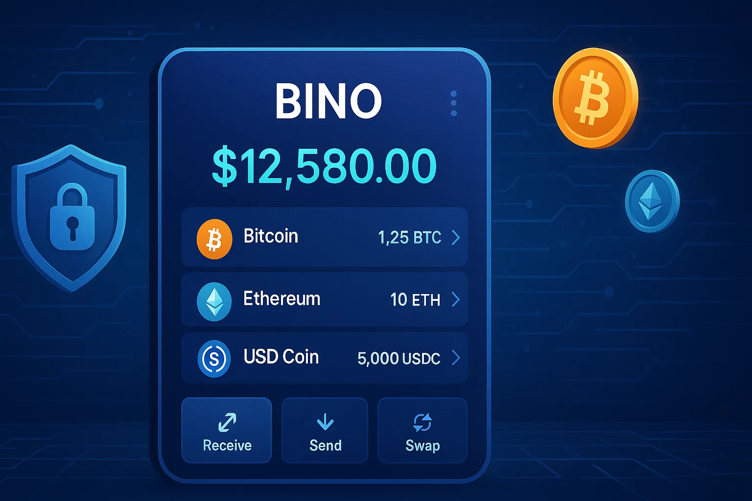 Bino – Secure Multi-Chain Crypto Wallet & Staking