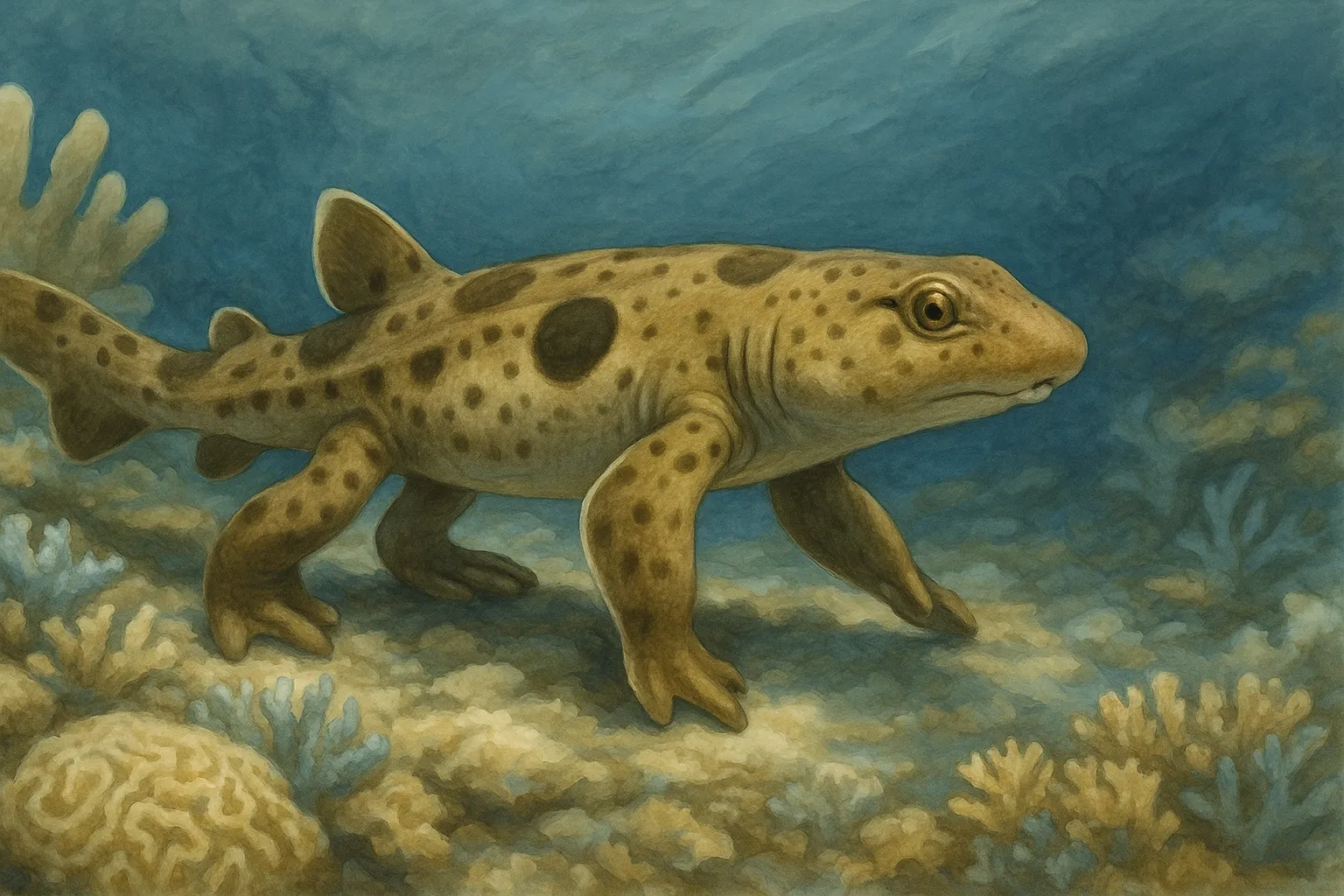 shark with legs